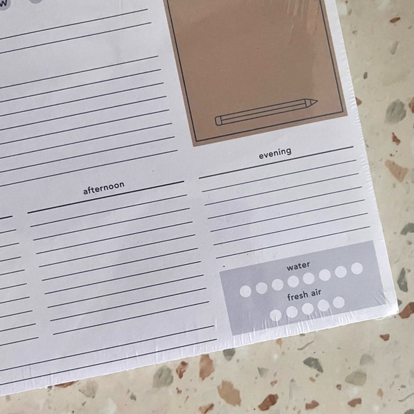 🍭 3/$20 abstract daily weekly tracker planner pad - Picture 5 of 8